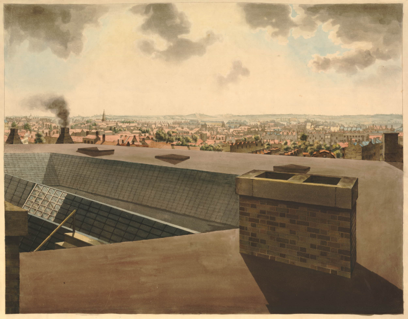 Figure 8. – Frederick Birnie, d’après Henry Aston Barker, « Vue de Londres depuis Albion Mills, Blackfriars », 1792, no 1.