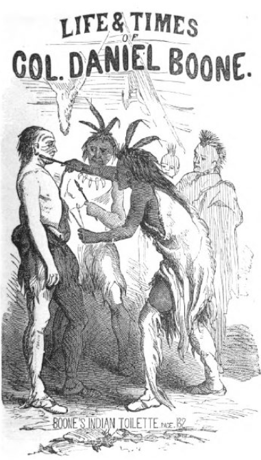 Figure 1 : Boone’s Indian toilette (1860).