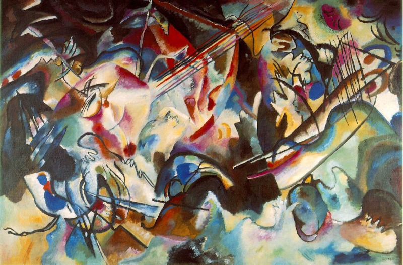 Figure 1 : Wassily Kandinsky, Komposition VI, 1913 Huile sur toile, 195 x 300 cm