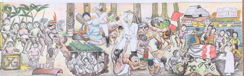 Figure 1 : Brus Rubio, Transformación del Pueblo Murui, 2022.