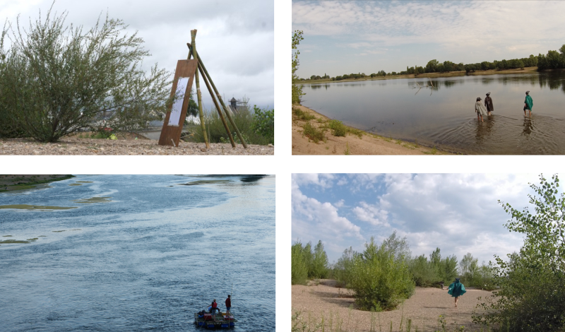 Fig. 3. Dérive et immersion sur le « corps » de Loire, extrait du court-métrage À la rencontre de l’être Loire, collectif Les êtres Loire, 2020.