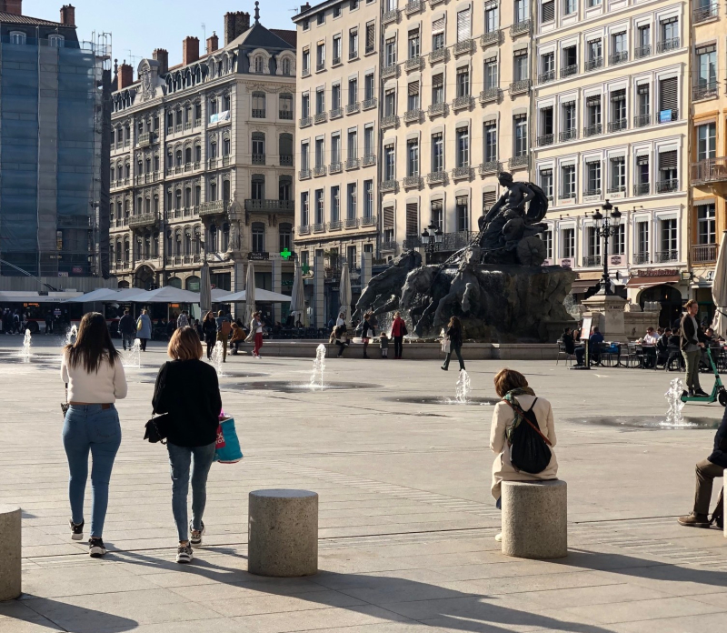Figure 2 : Place des Terreaux, aménagement 2019